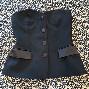 Zara Black Strapless Top